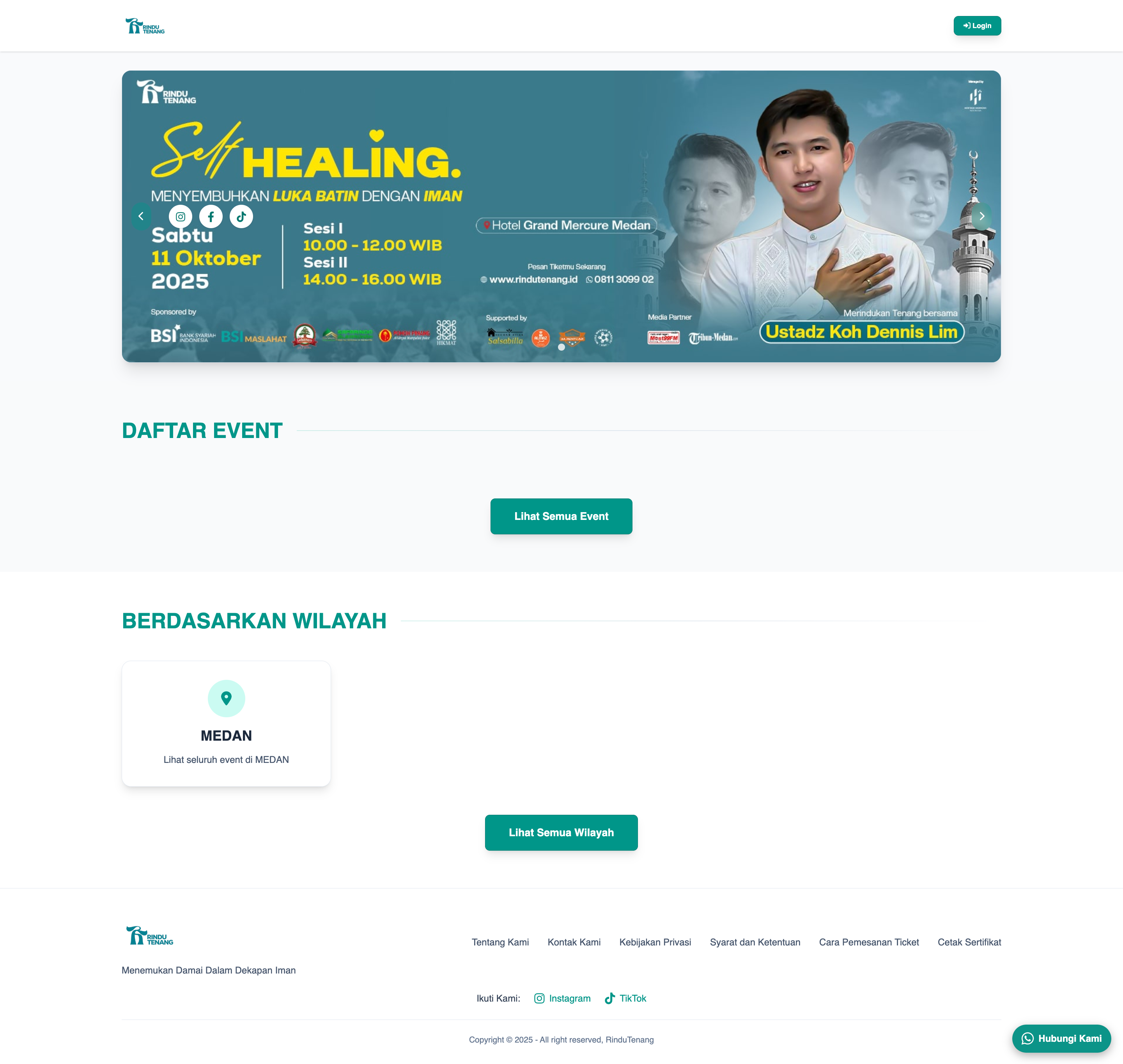 Rindu Tenang Website